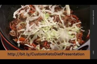 Keto Chili Black Bean Pork Cabbage Stir Fry