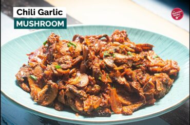 Chili Garlic Mushroom - Hot & Spicy Mushroom Recipe - Quick Mushroom Recipe - Sharmilazkitchen