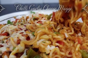 Chili Garlic Cheese Maggi Recipe | Hot & Cheezy Maggi | Sarita's Zayka Junction