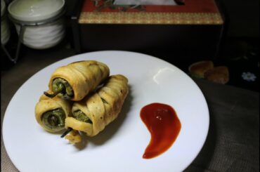 Chicken stuffed chili pokora recipe | Chicken stuffed mirch vhajji recipe | Non veg snack recipe |