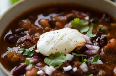Recipes    Three Bean Chili