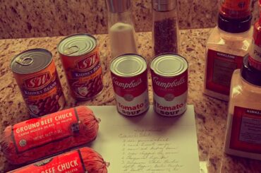 Easy Chili Recipe  made with Campbell’s Tomato Soup
