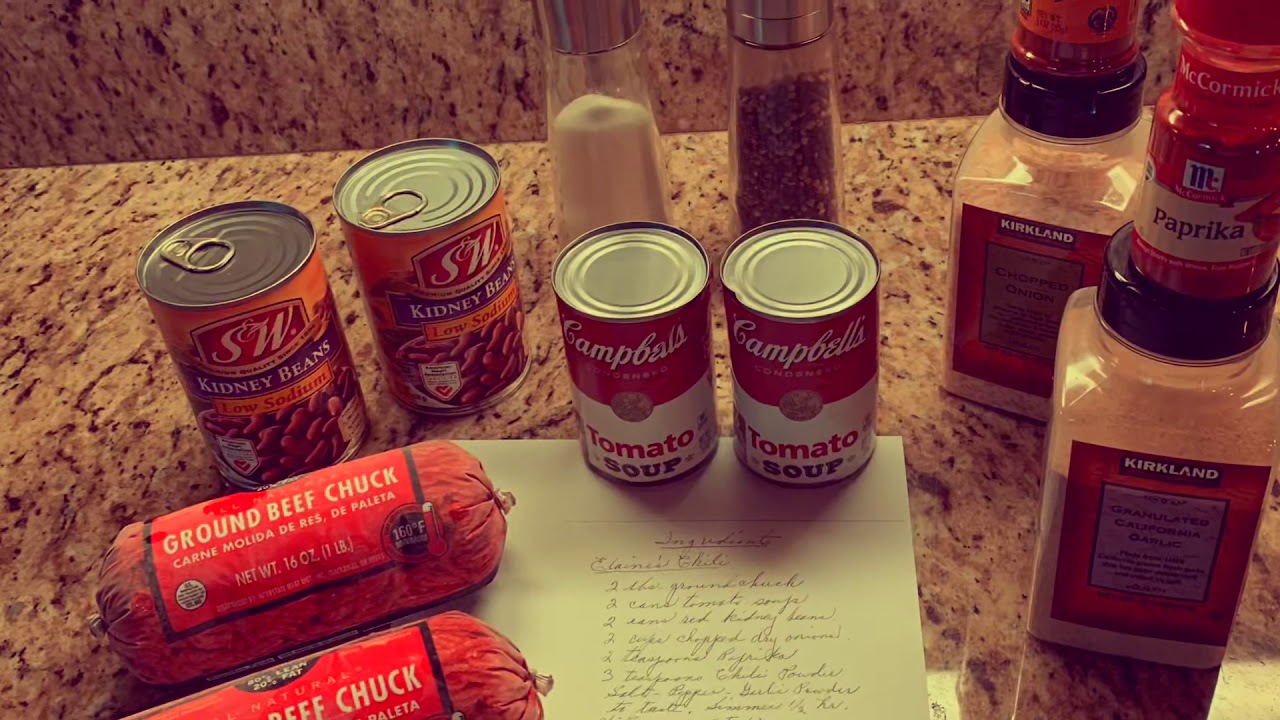 Easy Chili Recipe made with Campbell’s Tomato Soup Chili Chili