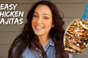 Make these EASY chili lime Chicken Fajitas