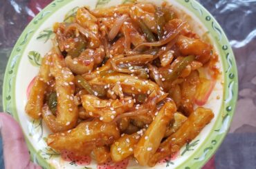 Honey garlic chili potatoes recipe in tamil