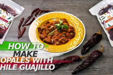 Nopales Recipe - How To Cook Nopales with Dried Chile Guajillo - Nopales Con Carne - Mexican Recipes