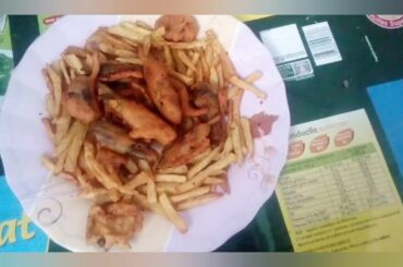 quick and easy weekend recipe for french fries and green chili fry