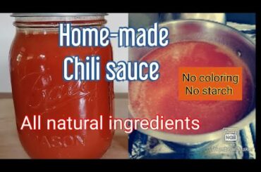 How to Make Natural Home-Made Chili Sauce