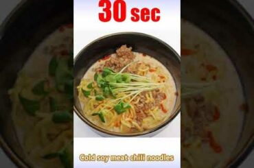 Cold soy meat chili noodles #Shorts