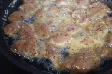 Crispy chicken chili shashlik /quick and easy recipe