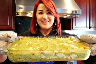 Baked Green Chili Chicken and Cheese Enchiladas Recipe