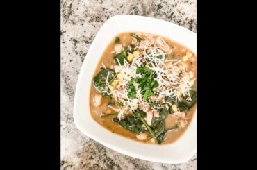 WHITE BEAN + CHICKEN CHILI RECIPE