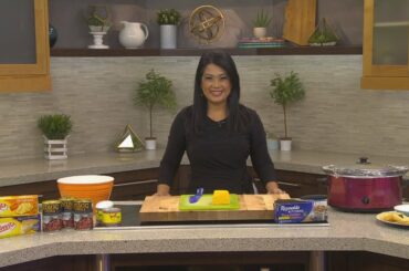 Tess makes her go-to chili cheese dip for Super Bowl Sunday