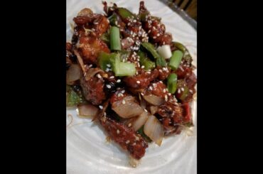 Chili Baby Corn manchurian / Crispy Baby Corn Chili