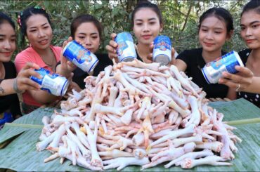 Wow how to cook chicken feet with beer and chili sauce recipe