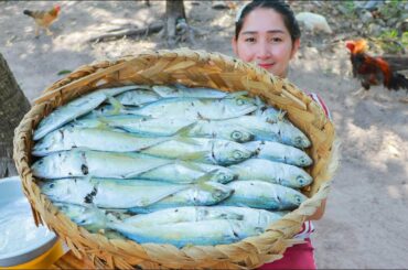 Amazing Steam Fish Frying Cooking Chili Sauce - Steam Fish Eating Chili Sauce -Cooking With Sros