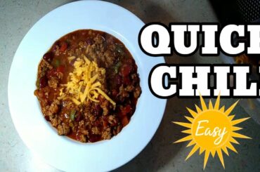 Quick Chili | Easy Beginner Friendly Recipe | Not too Spicy