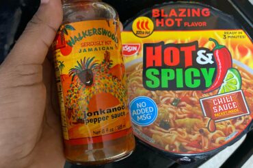 “Blazing hot” honestly not very spicy but pretty tasty. I love to add this pepper sauce for a good blend of heat and flavor