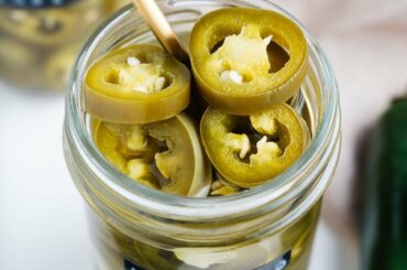 Quick pickled jalapenos. Eating them by the spoonful.