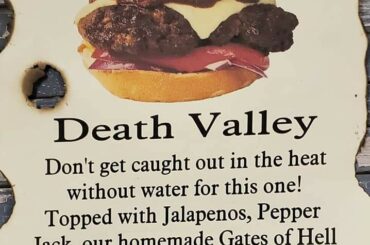 Didn't think to get an actual picture, but local burger place had this burger. My brother and I both love spicy, but were HURTING