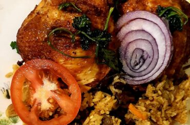 Beef Pulav and South indian chicken Fry