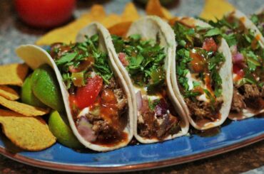Irish Tacos - Carnitas with an Orange & Scotch Bonnet sauce, as well as some Trinidad Scorpion BBQ.