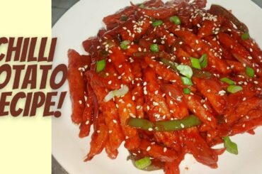Chilli Potatoes Recipe | Easy to make Starter Recipe  Made By Cooking With Kinza Ahmed |