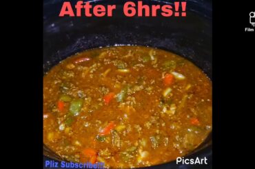 Homemade Chili Recipe - In a Crockpot for 6Hours Slow Cook