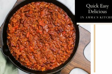 Quick and Easy Beef Chili Recipe