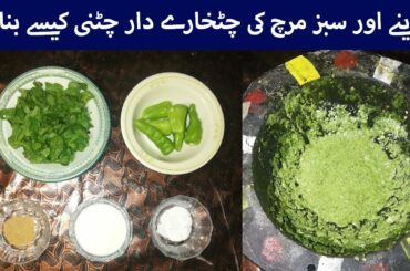 Chat patti chutney recipe | Green Chutney recipe | Green Chili recipe at home in Hindi, Urdu