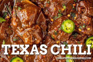 Texas-Style Chili Recipe - Chili Pepper Madness