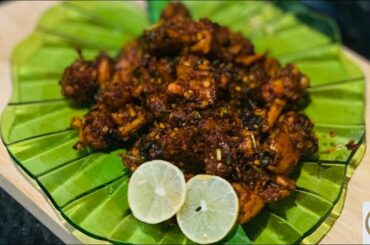 Chicken ularthiyadu | dry red chilli chicken | easy chicken recipe |