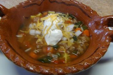 Turkey chili with vegetables