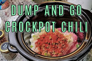 TURKEY CHILI | Slow Cooker Turkey Chili Recipe | Dump And Go CROCKPOT Meals