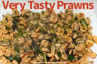 Juicy Chili Garlic Prawns | Easy Prawns Recipe