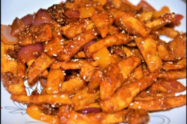 How to make Sesame Honey Chili Potato | Crispy Honey Chili Potato | Starter Recipe |