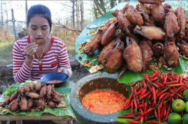 Amazing cooking chicken wings crispy with garlic and chili sauce recipe - Amazing video