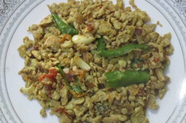 Garlic Chili Egg Stir Fry/Dinner Recipe/Egg Recipes/Non Veg Recipes/Garlic Recipes/Chili Recipes 692