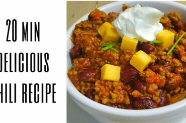 20 MIN CHILI RECIPE! (KETO FRIENDLY)