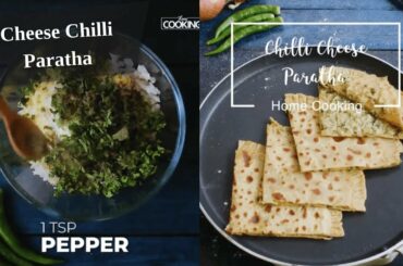 Chili Cheese Paratha | Cheese Stuffed Paratha | cheese paratha recipe in hindi | Breakfast Recipes