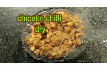 Chicken Chili dry-Homemade Chicken Chilli Dry Recipe - Chicken Chilli Dry Fry by Era's home kitchen