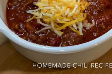 CHILI RECIPE - HOW TO MAKE CHILI RECIPE