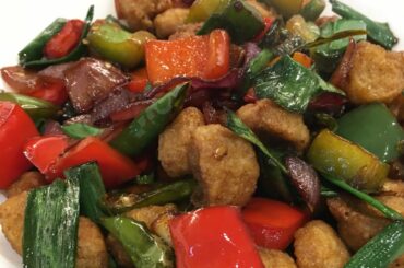 Chilli soya chunks recipe