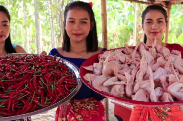 Wow amazing cooking crispy chicken wings with chili recipe
