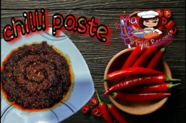 Restaurant style chilli paste/Easy and tasty recipe /Homemade original chilli paste