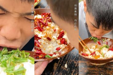 Chili with rice and noodle spicy | Eating