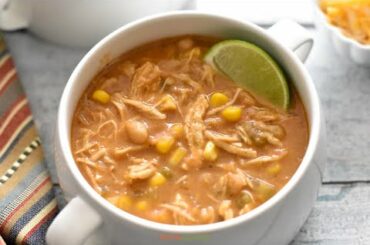 Instant Pot White Chicken Chili (Dump & Start Recipe)