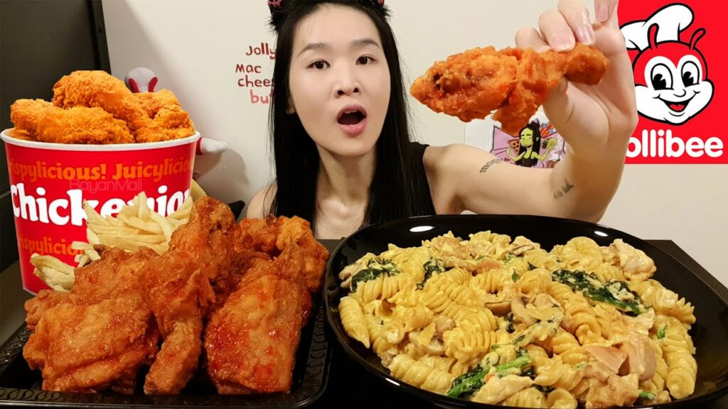 JOLLIBEE SWEET CHILI CHICKEN! Cheesy Chicken Joy Mac N Cheese Recipe