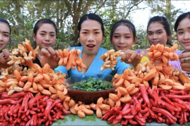 Amazing cooking hot dog crispy with chili sauce recipe in my village