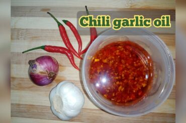 Homemade chili garlic oil simple recipe